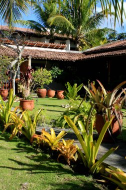 Prado, Bahia / Brezilya - 11 Eylül 2008: Güney Bahia 'da Prado şehrindeki bir handa boş zaman alanı