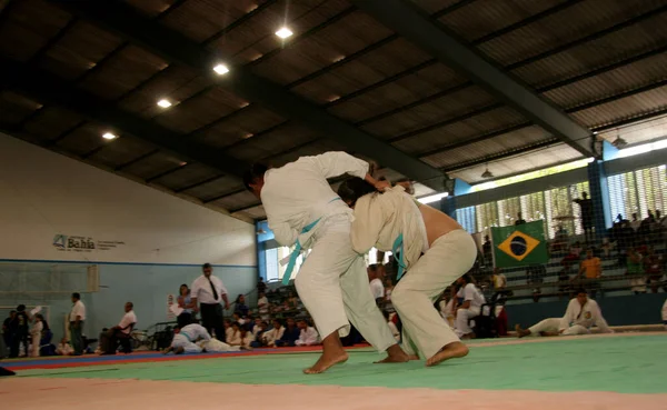 Eunapolis Bahia Brazil Maja 2009 Judo Sportowców Postrzegane Podczas Mistrzostw — Zdjęcie stockowe