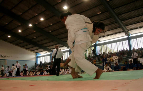 Eunapolis Bahia Brazil Maja 2009 Judo Sportowców Postrzegane Podczas Mistrzostw — Zdjęcie stockowe
