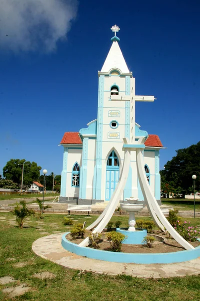 Caravelas Bahia Brazil January 2009 Nossa Seneau Lourdes Church Historic — 스톡 사진