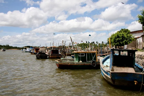 Nova Vicosa Bahia Brazil March 2008 Fishing Vessels Seen Port — Stock Photo, Image