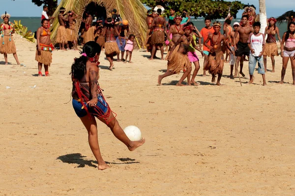 Santa Cruz Cabralia Bahia Brezilya Nisan 2009 Pataxo Etnik Grubunun — Stok fotoğraf