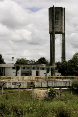 Eunapolis, Bahia / Brezilya - 16 Eylül 2009: Güney Bahia 'daki Eunapolis kentindeki Embasa su arıtma tesisi.