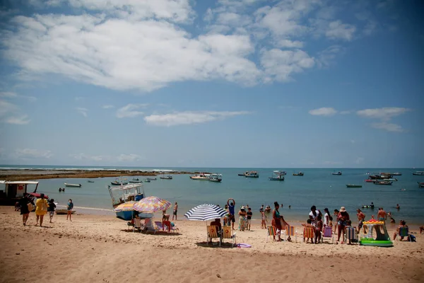 Mata Sao Joao Bahia Brazil October 2020 People Seen Praia — стоковое фото