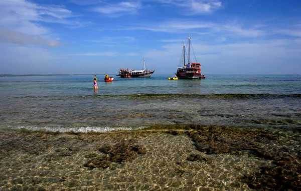 Porto Seguro Bahia Brasil Janeiro 2007 Escuna Náutica Vista Parque — Fotografia de Stock