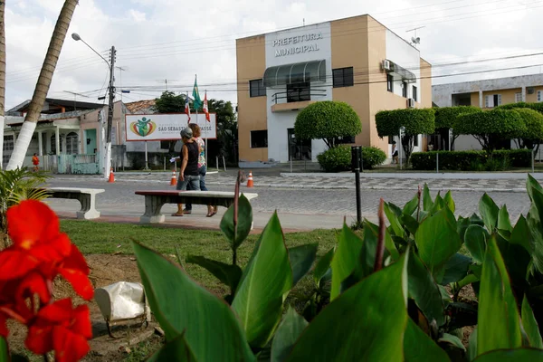 Sao Sebastiao Passe Bahia Brasil Septiembre 2013 Plaza Luiz Ventura — Foto de Stock