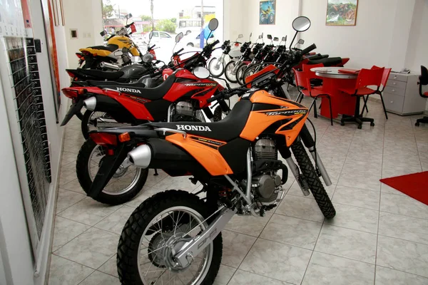 Eunápolis Bahia Brasil Julho 2008 Concessionária Motocicletas Honda Cidade Eunápolis — Fotografia de Stock