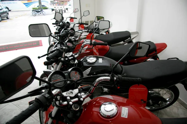 Eunapolis Bahia Brazil Lipiec 2008 Dealer Motocykli Honda Mieście Eunapolis — Zdjęcie stockowe
