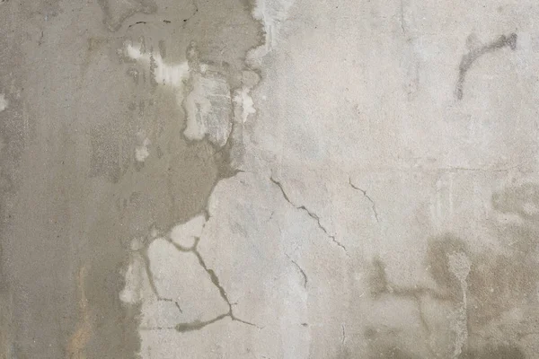 Velho Loft Cimento Cinza Parede Concreto Marrom Rachadura Chão Vazio — Fotografia de Stock