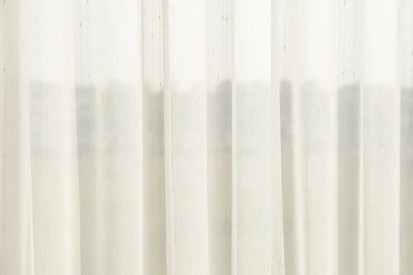 Luchtig Dun Transparant Wit Gordijn Met Textuur Voor Doorzicht Zacht — Stockfoto