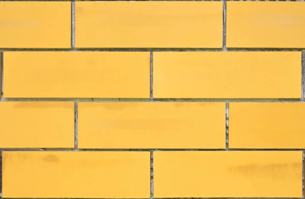 Современные Желтые Кирпичные Стены Художественный Пол Декора Интерьера Внешнего Архитектурного — стоковое фото