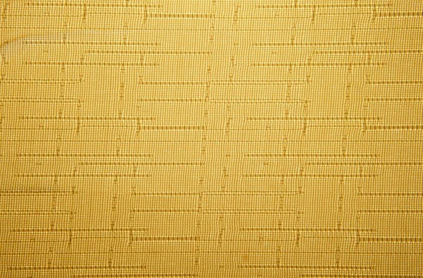 Gele Stof Textuur Patroon Bovenaanzicht Blanco Zak Oranje Tafelkleed Tafel — Stockfoto