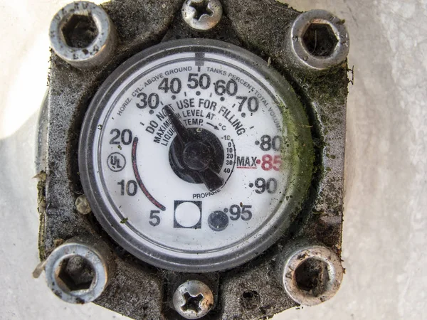 Medidor de presión de gas en el cilindro —  Fotos de Stock