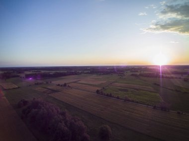 yukarıdan görülen ekilebilir alanlar, tarım