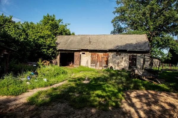 Vieux Bâtiment Ferme Quelque Part Sur Une Ferme — Photo