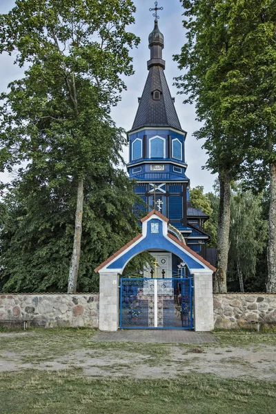 Православна Церква Захисту Божої Матері Пучхе Польща — стокове фото