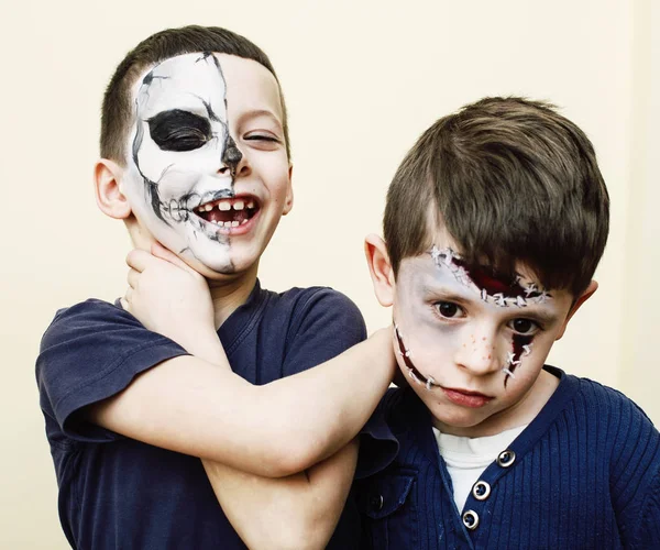 zombie apocalypse kids concept. Birthday party celebration facep