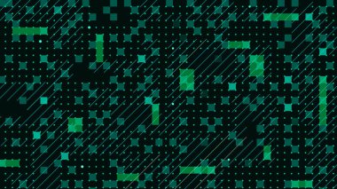 Teknolojik altyapı ile kareler bir desen. Vektör çizim.