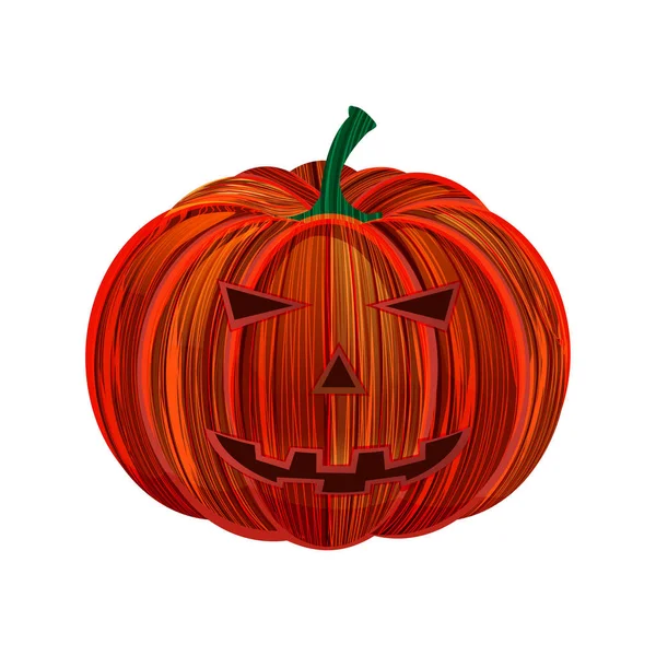 Abstract Halloween Pumpkin White Background Vector Illustration — Stock Vector