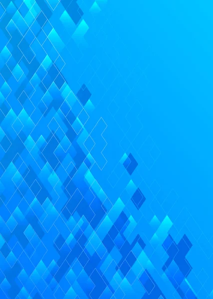Abstrakter Blauer Hintergrund Mit Platz Für Text Vektor Illustration — Stockvektor