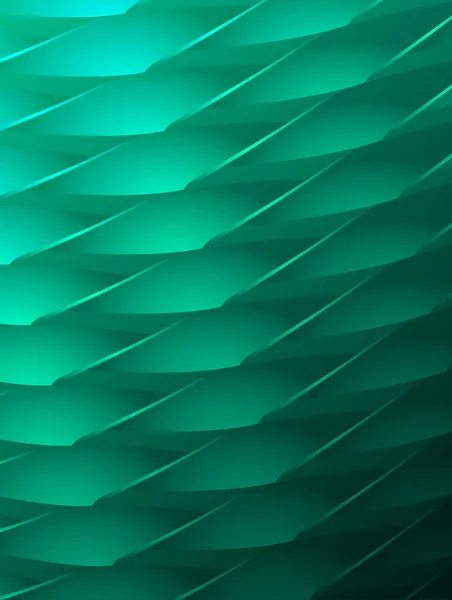 Fond Vert Abstrait Avec Motif Futuriste — Image vectorielle
