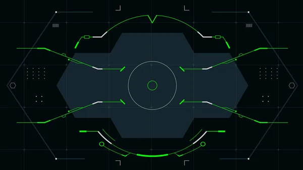 Visor futurista para a interface hud . — Vetor de Stock