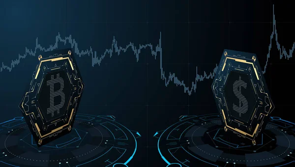 Bitcoin ve dolar döviz kavramı