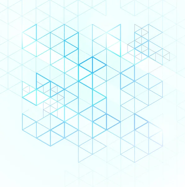 Fond lumineux avec un motif géométrique bleu . — Image vectorielle