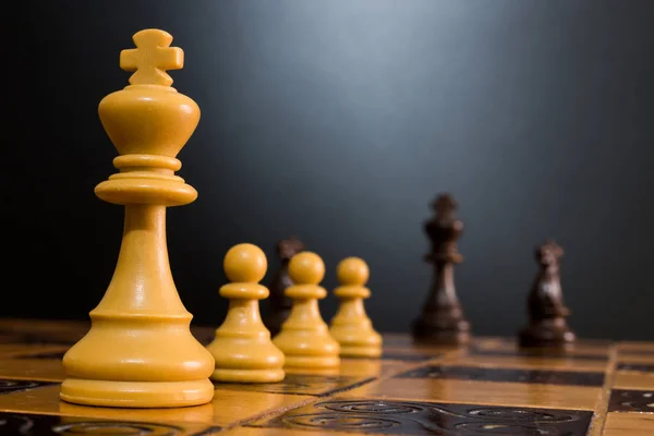 Chess Photographed Chessboard — Stock Photo, Image