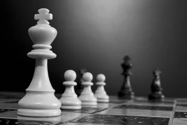 Chess Photographed Chessboard — Stock Photo, Image