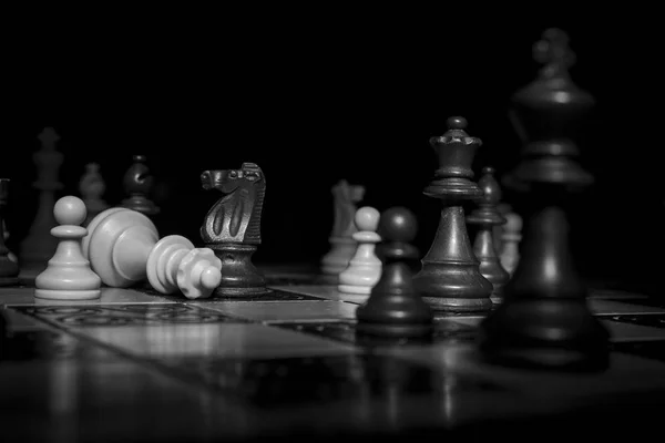 Chess Photographed Chessboard — Stock Photo, Image