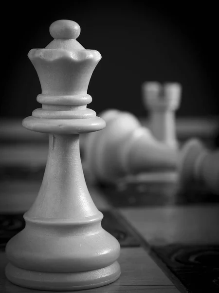 Chess Photographed Chessboard — Stock Photo, Image