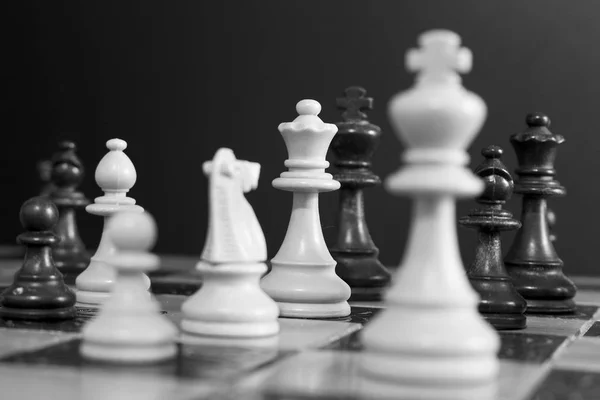 Chess Photographed Chessboard — Stock Photo, Image