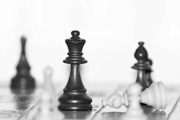 Chess Photographed Chessboard — Stock Photo, Image