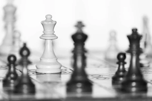 Chess Photographed Chessboard — Stock Photo, Image