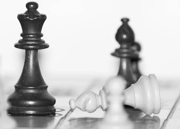 Chess Photographed Chessboard — Stock Photo, Image