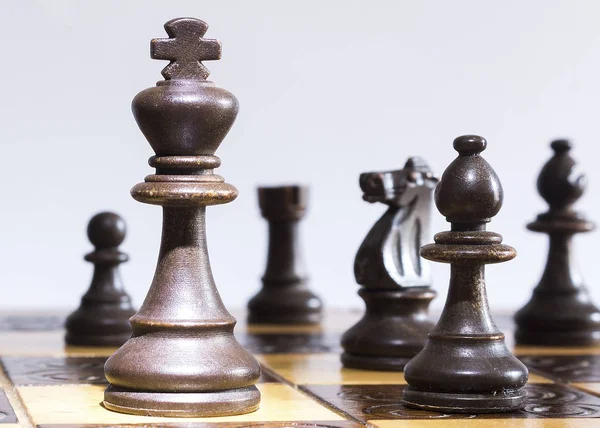 Chess Photographed Chessboard — Stock Photo, Image