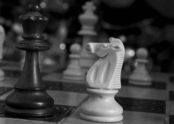 Chess Photographed Chessboard — Stock Photo, Image