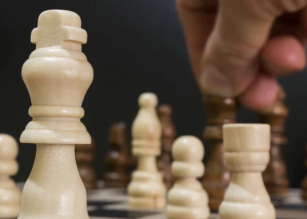 Chess Photographed Chessboard — Stock Photo, Image