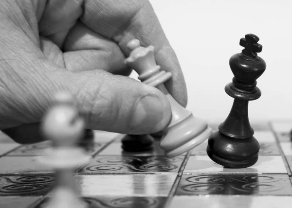 Chess Photographed Chessboard — Stock Photo, Image