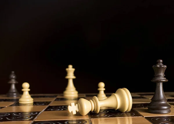 Chess Photographed Chessboard — Stock Photo, Image