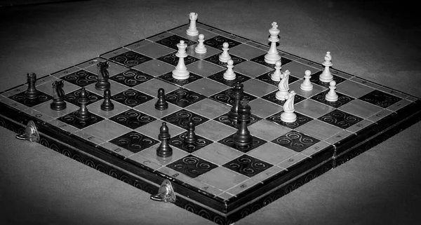 Chess Photographed Chessboard — Stock Photo, Image