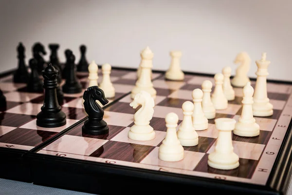 Chess Photographed Chessboard — Stock Photo, Image