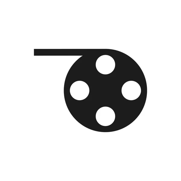 Icono de esquema de cine aislado. Símbolo, ilustración del logotipo para el concepto móvil y el diseño web . — Archivo Imágenes Vectoriales