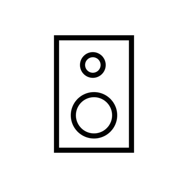 スピーカーアウトラインアイコンを隔離。携帯電話のコンセプトとウェブデザインのためのシンボル、ロゴイラスト. — ストックベクタ