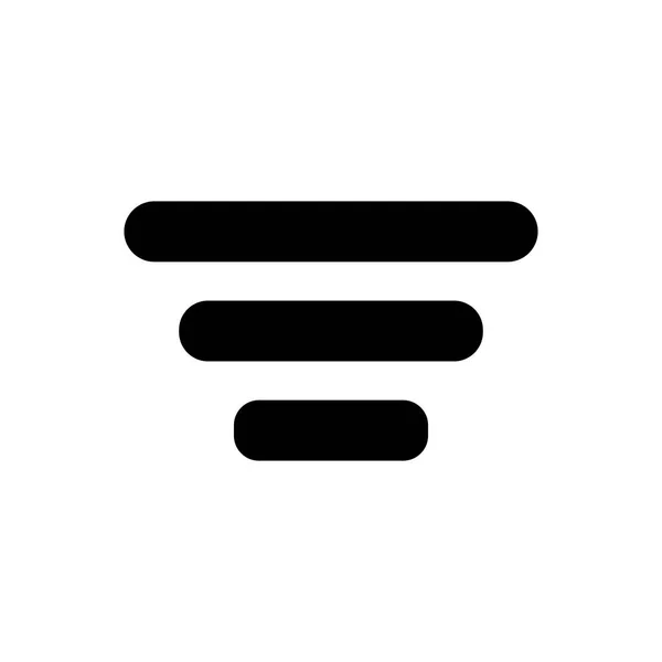 Hamburger menu icône de contour de bouton. Symbole, illustration de logo pour concept mobile et web design. — Image vectorielle