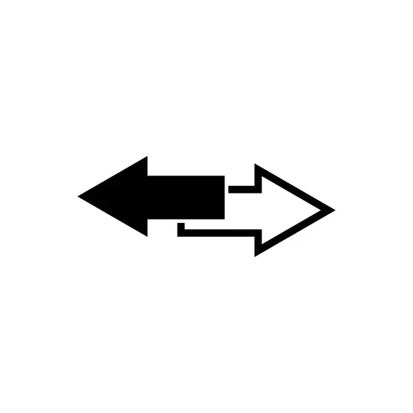 Flechas descargar esquema icono aislado. Símbolo, ilustración del logotipo para el concepto móvil y el diseño web. — Vector de stock