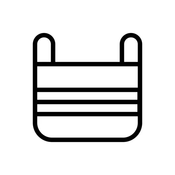 Umrisssymbol maskieren. Symbol, Logoabbildung für mobiles Konzept und Webdesign. — Stockvektor