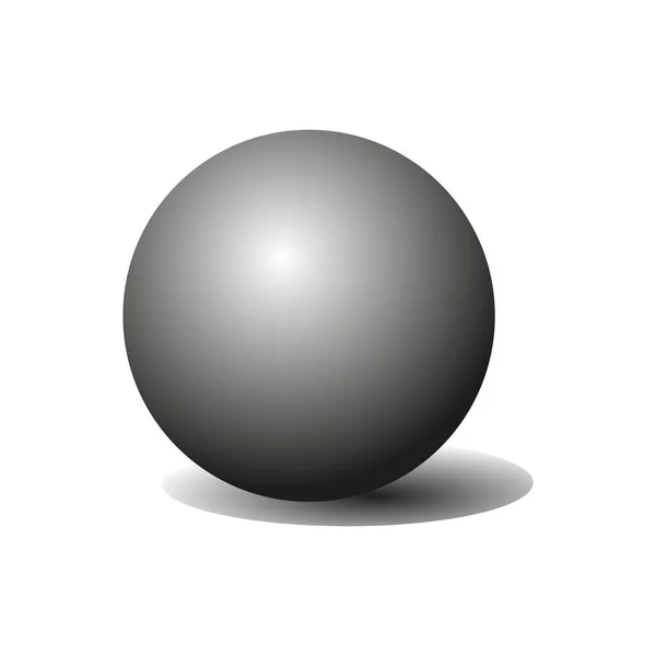 Icono de contorno de bola de volumen. Símbolo, ilustración del logotipo para el concepto móvil y el diseño web. — Archivo Imágenes Vectoriales
