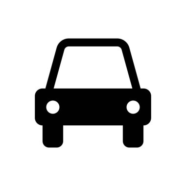 Araba taslak ikonu. Mobil konsept ve web tasarımı için sembol, logo illüstrasyonu.